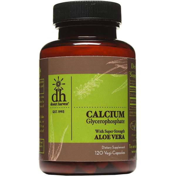 Desert Harvest Calcium Glycerophosphate with Super Strength Aloe Vera