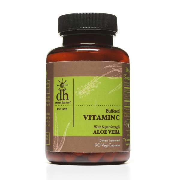 Desert Harvest Buffered Vitamin C with Super-Strength Aloe Vera
