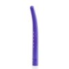 Purple squiggle-shaped plastic object with small holes on one side and a rounded tip, part of the Soul Source Gender Reassignment Surgery dilators.