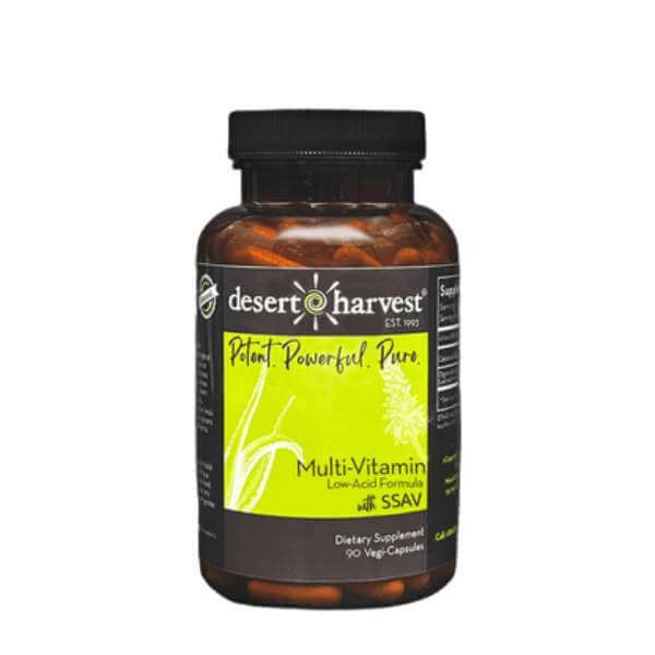 Desert Harvest Multivitamin for IC, Bladder & Sensitive System Support Desert Harvest multivitamin capsule for bladder health, IC/BPS, and sensitive stomach support.